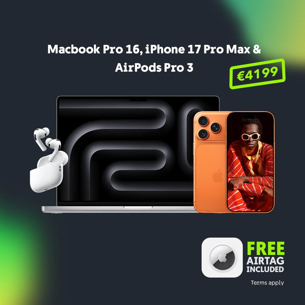 Macbook Pro 16, iPhone 17 Pro Max and AirPods Pro 3 for €4199